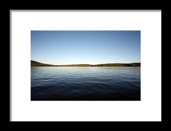 Water Framed Print featuring the photograph Simply Water and Sky by Gene Walls