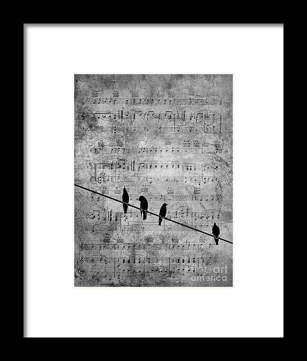 Birds Framed Print featuring the photograph Sing a Song of Sixpence by Andrea Kollo