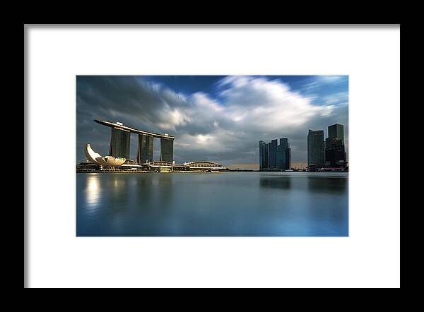 Tranquility Framed Print featuring the photograph Singapore by Arthit Somsakul