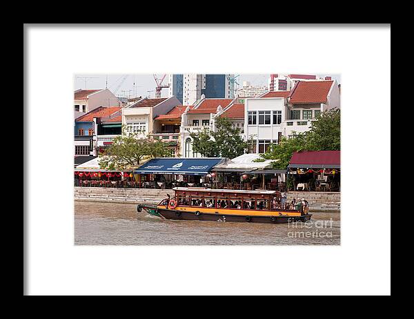 Singapore Framed Print featuring the photograph Singapore Boat Quay 04 by Rick Piper Photography