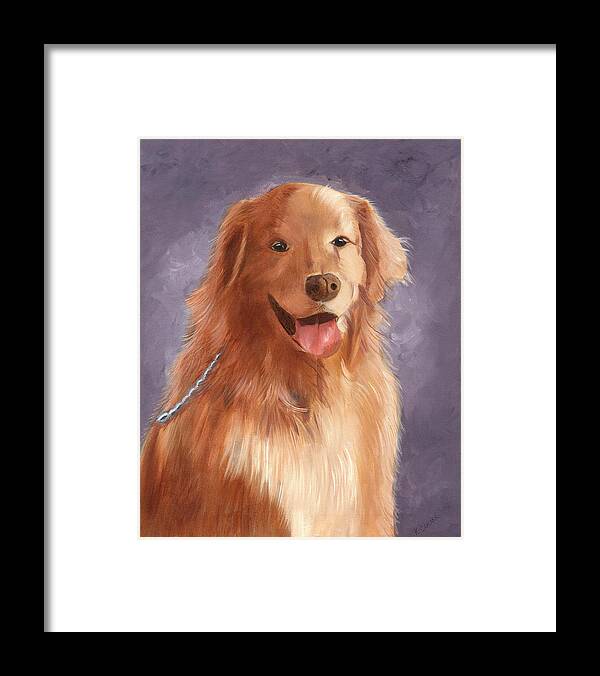 Pets Framed Print featuring the painting Sir Angus by Kathie Camara