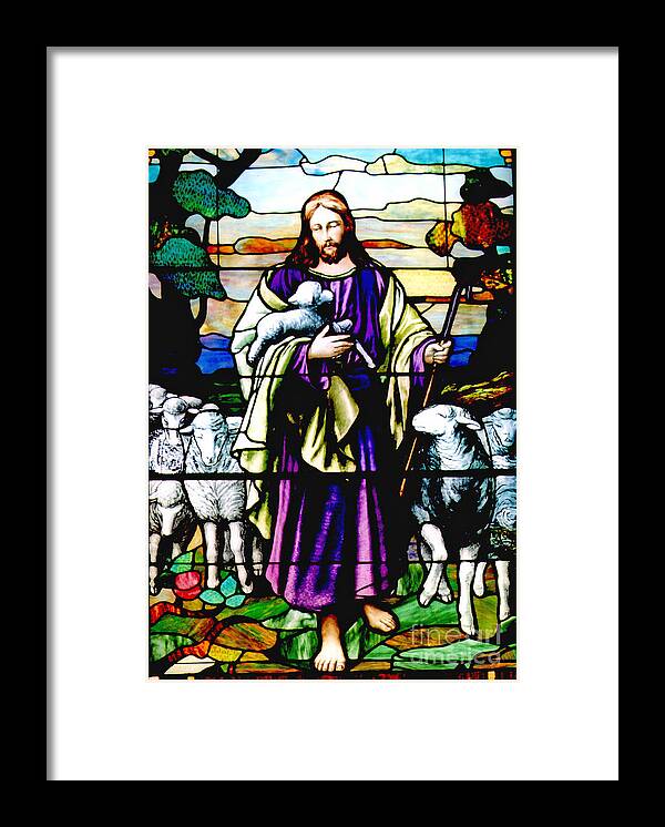   Framed Print featuring the photograph Six Toed Jesus Window by Pattie Calfy