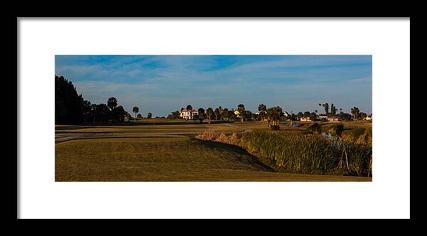 6th Hole Framed Print featuring the photograph Sixth Hole at Cocoa Beach Country Club by Ed Gleichman