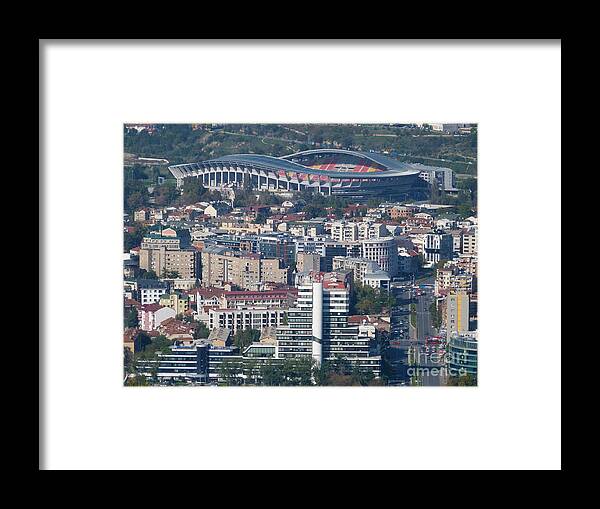 Philip Ii Of Macedonia Framed Print featuring the photograph Skopje City and Stadium by Phil Banks