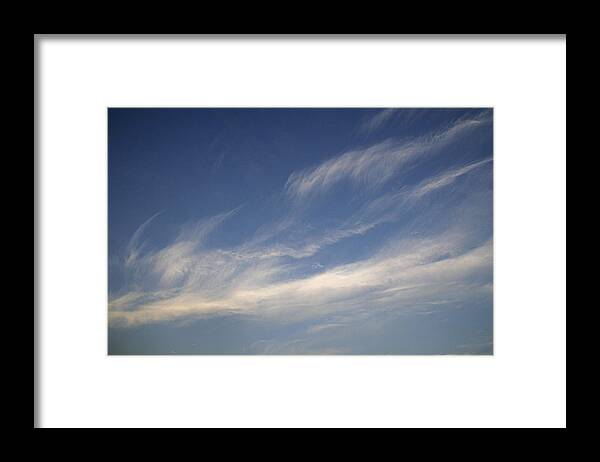 Soft Framed Print featuring the photograph SKC 0356 Sky Sketching by Sunil Kapadia