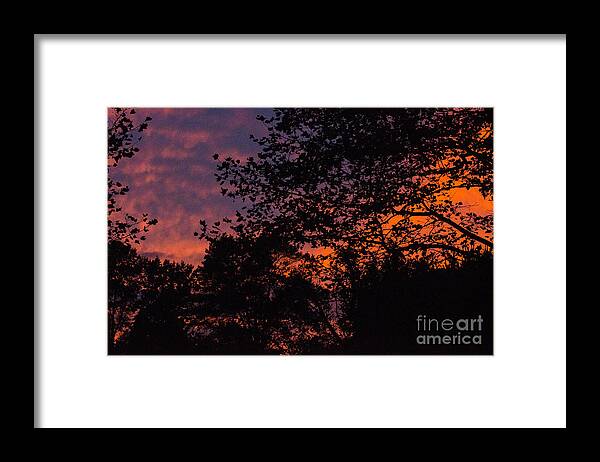 Sky Framed Print featuring the photograph Sky On Fire 3 by Judy Wolinsky