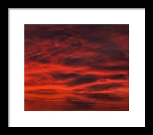 Sunset Framed Print featuring the photograph Sky On Fire by Carol Eade