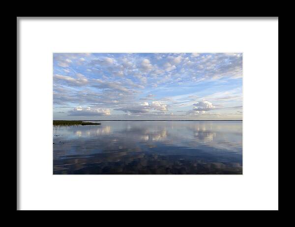 Sky Reflection Framed Print featuring the photograph Sky reflection #1 by Zina Stromberg