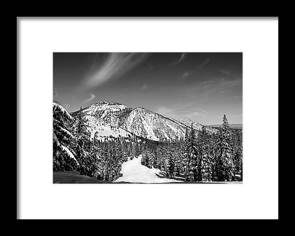 Activity Framed Print featuring the photograph Ski Run by Maria Coulson