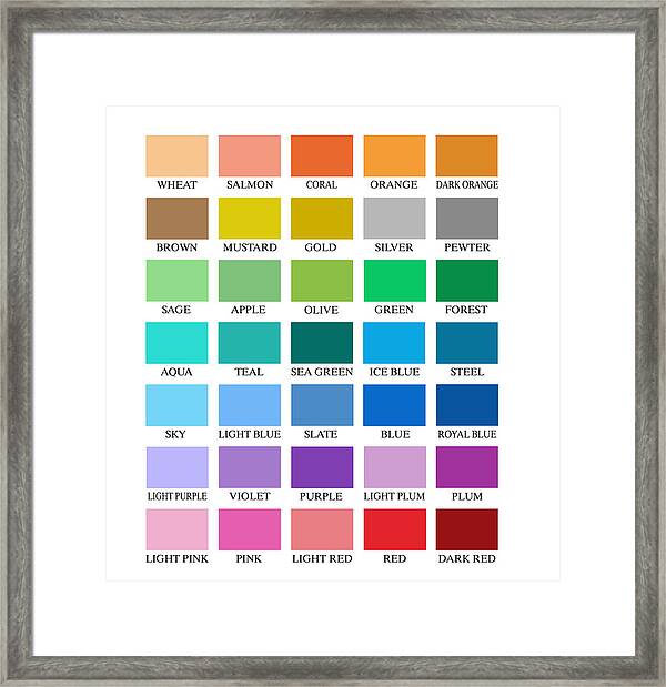 Print Color Chart