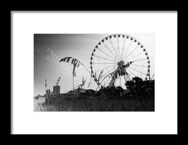 Myrtle Beach Framed Print featuring the photograph SkyWheel view by Ivo Kerssemakers