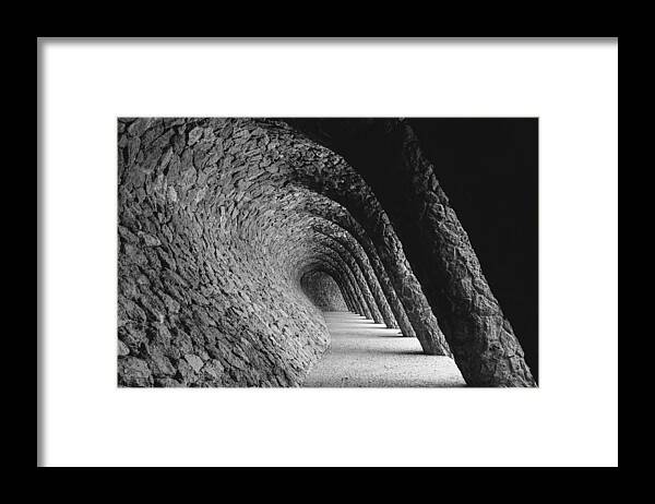 Parc Guell Framed Print featuring the photograph Slanted by Jose Vazquez