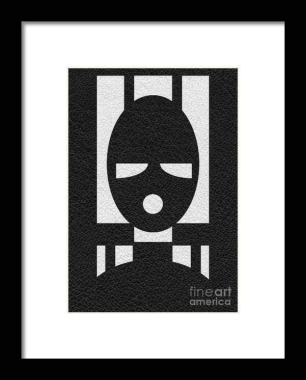 Gimp Framed Print featuring the digital art Slave Mask by Roseanne Jones