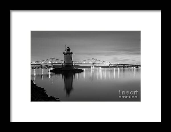 Ny Framed Print featuring the photograph Sleepy Hollow Light Reflections BW by Michael Ver Sprill