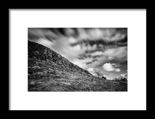 Slemish Framed Print featuring the photograph Slemish Tree by Nigel R Bell