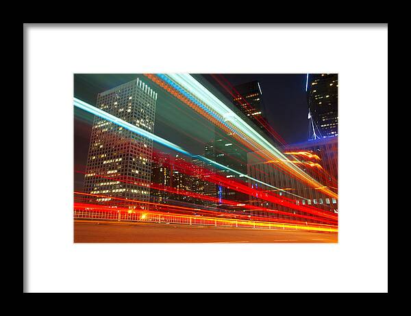  Streets Framed Print featuring the photograph Slow Motion LA by Darren Bradley