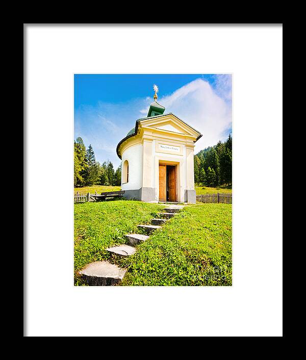 Alps Framed Print featuring the photograph Small chapel in Austria by JR Photography
