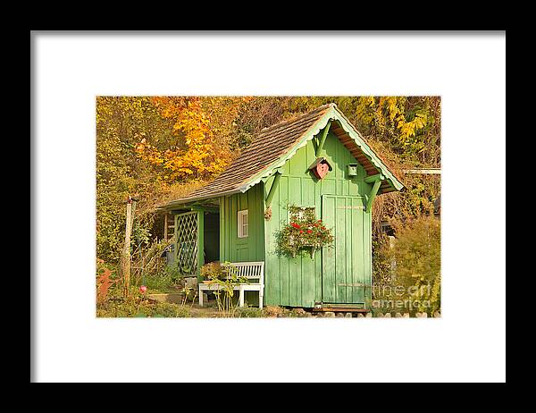 Architecture Framed Print featuring the photograph Small garden House by Amanda Mohler