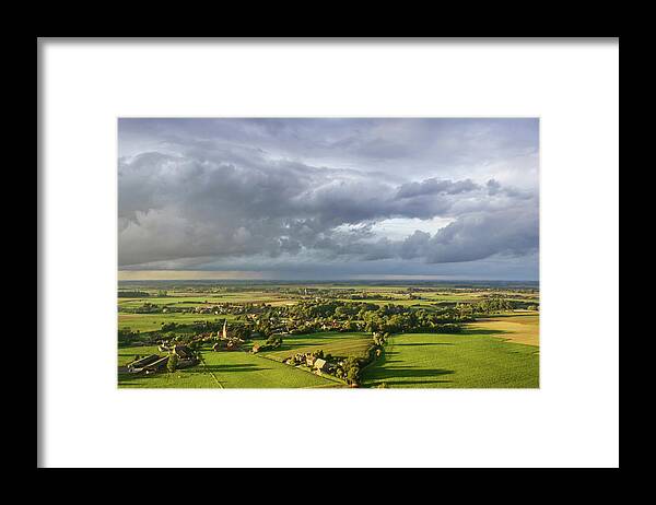 Belgium Framed Print featuring the photograph Small Village At Sunset by © Frédéric Collin