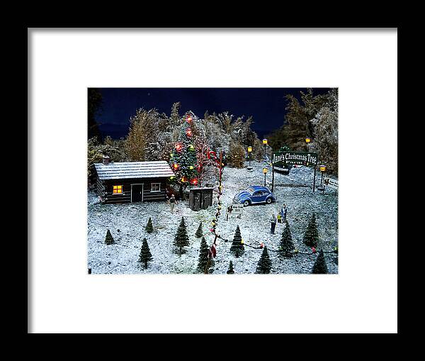 Small Framed Print featuring the photograph Small World - Jane's Christmas Trees by Richard Reeve