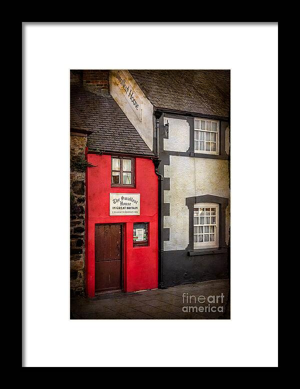Conwy Framed Print featuring the photograph Smallest House in Great Britain #2 by Adrian Evans