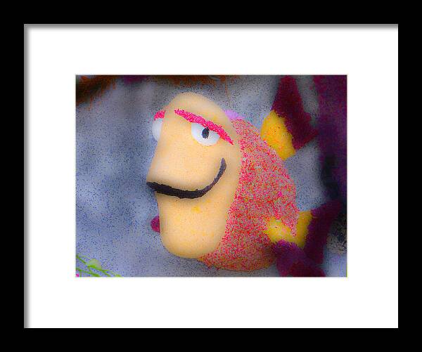 Fish Framed Print featuring the photograph Smiley Fish by Richard J Cassato