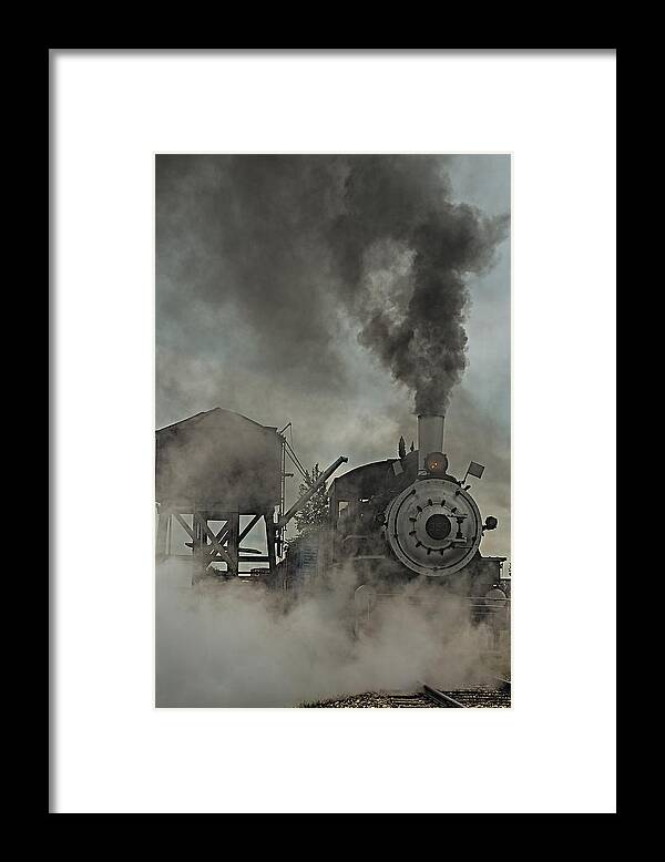 Engine 353 Framed Print featuring the photograph Smokin Engine 353 by Paul Freidlund