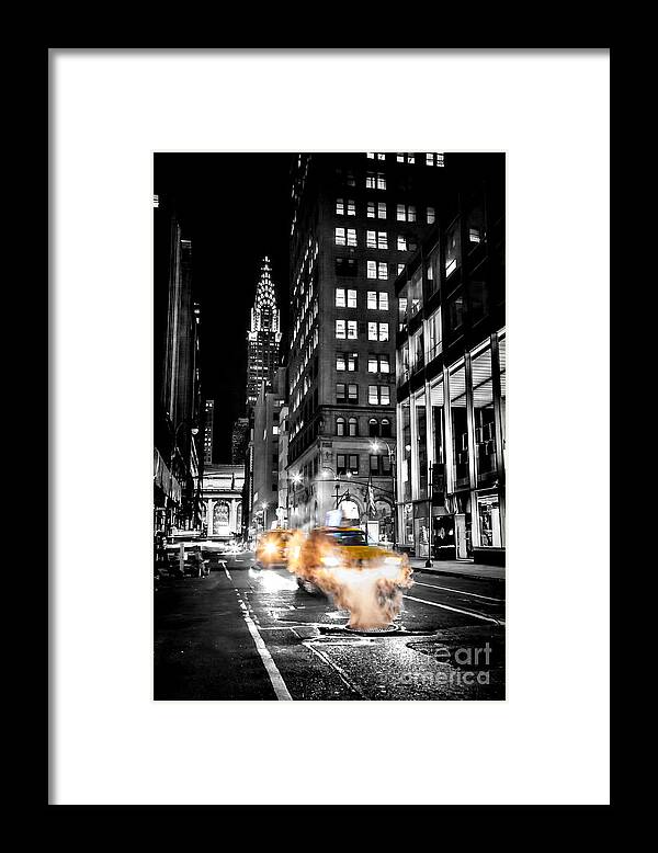 New York Framed Print featuring the photograph Smoking Streets Of New York by Az Jackson