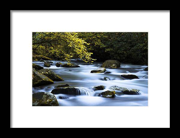 Great Smoky Mountains Framed Print featuring the photograph Smoky Stream by Chad Dutson