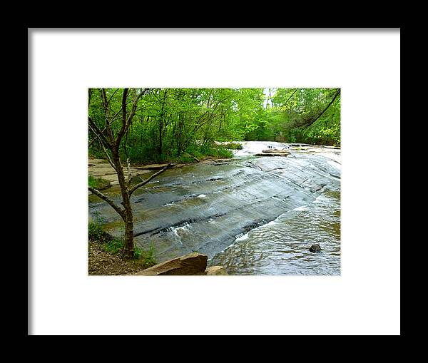 Park Framed Print featuring the photograph Smooth Waterfall by Pete Trenholm