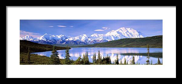 Photography Framed Print featuring the photograph Snow Covered Mountains, Mountain Range by Panoramic Images