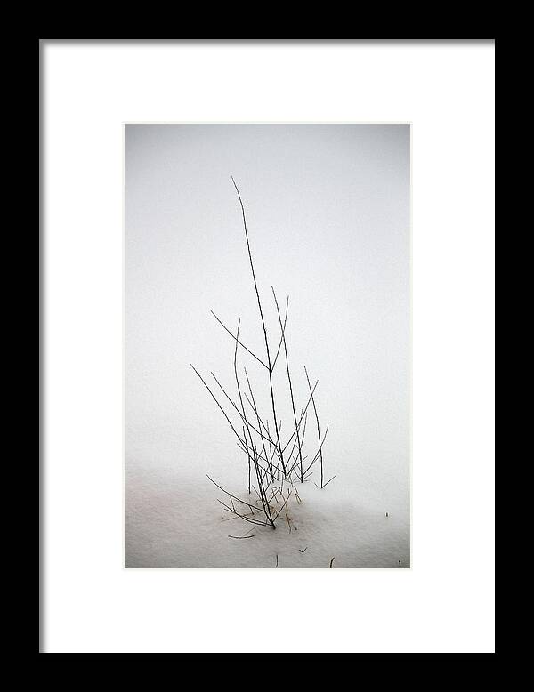Ulaanbaatar Framed Print featuring the photograph Snow Drifts in Mongolia by Diane Height