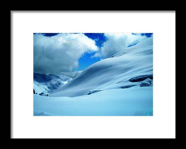 Colette Framed Print featuring the photograph Snow Face in the Mountain by Colette V Hera Guggenheim