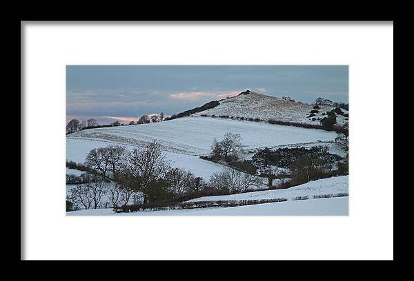 Snow Framed Print featuring the photograph Snow on the Hill by John Topman