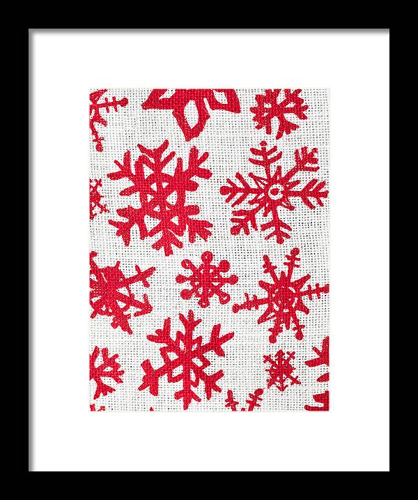 Background Framed Print featuring the photograph Snowflake pattern by Tom Gowanlock