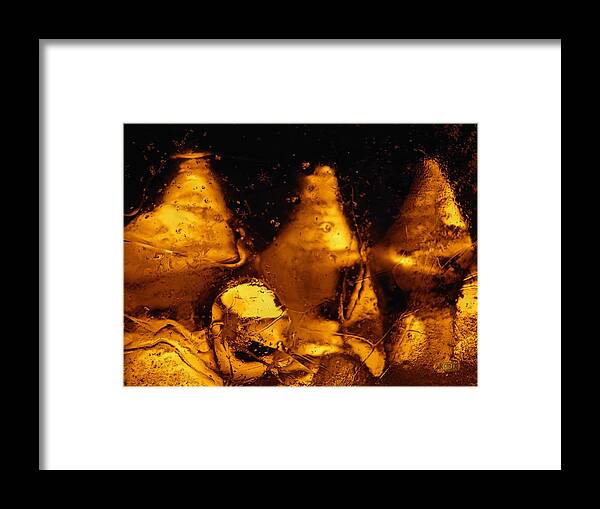 Snowy Framed Print featuring the photograph Snowy Ice Bottles 2 by Sami Tiainen