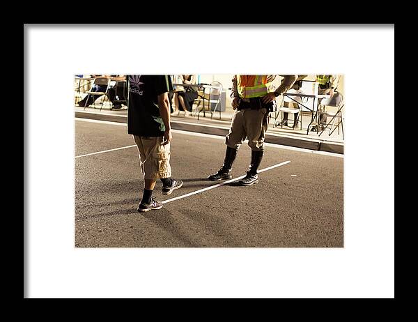 Test Framed Print featuring the photograph Sobriety Checkpoint Test by Jim West/science Photo Library