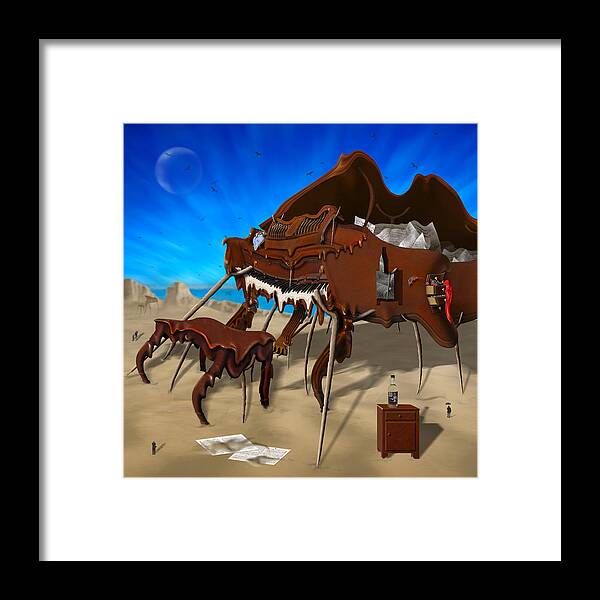 Surrealism Framed Print featuring the photograph Soft Grand Piano SE 2 by Mike McGlothlen