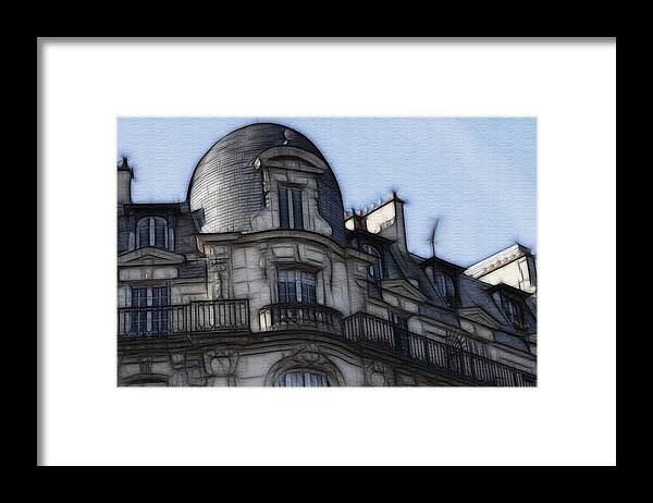Evie Carrier Framed Print featuring the photograph Softer side of Paris Architecture by Evie Carrier