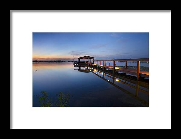Boats Framed Print featuring the photograph Softly the Morning Arrives by Debra and Dave Vanderlaan