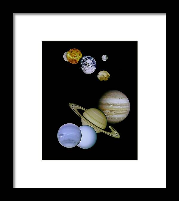 Mariner Framed Print featuring the photograph Solar System Montage by Movie Poster Prints