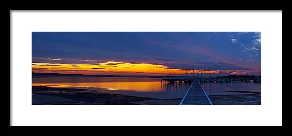 Sunset Framed Print featuring the photograph Soldiers Point Sunset by Rick Drent