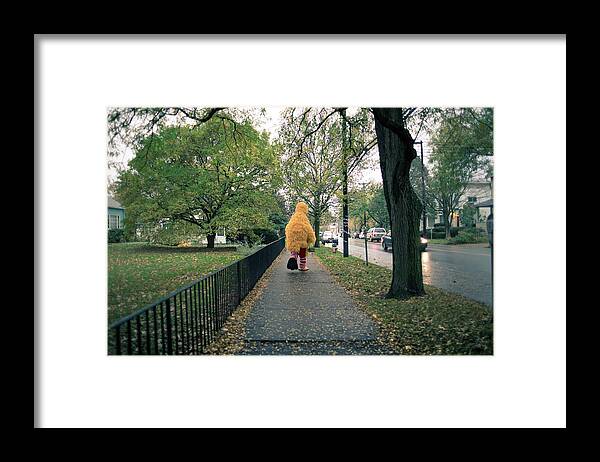 Grass Framed Print featuring the photograph Solo Costume On Halloween by Tyler Finck Www.sursly.com