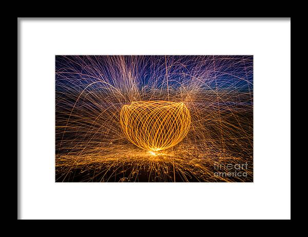 Nighttime Framed Print featuring the photograph Something Magical by Jennifer Magallon