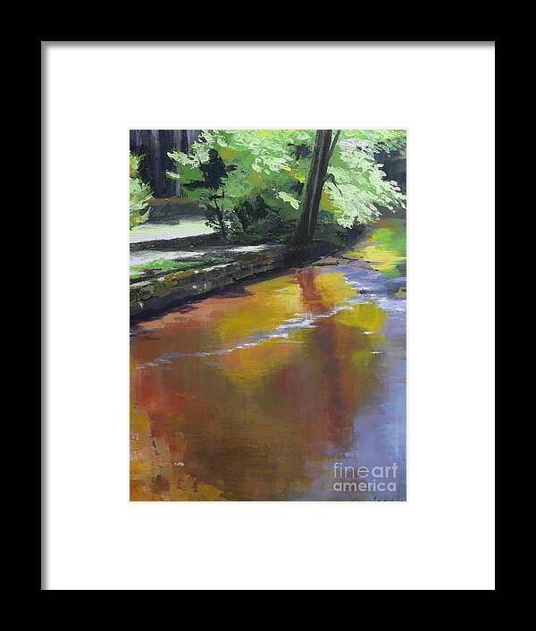 Waterscape Framed Print featuring the painting Song of September by Melody Cleary