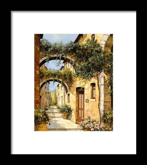 Arch Framed Print featuring the painting Sotto Gli Archi by Guido Borelli