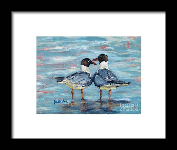 Coast Framed Print featuring the painting Soul Mates by JoAnn Wheeler