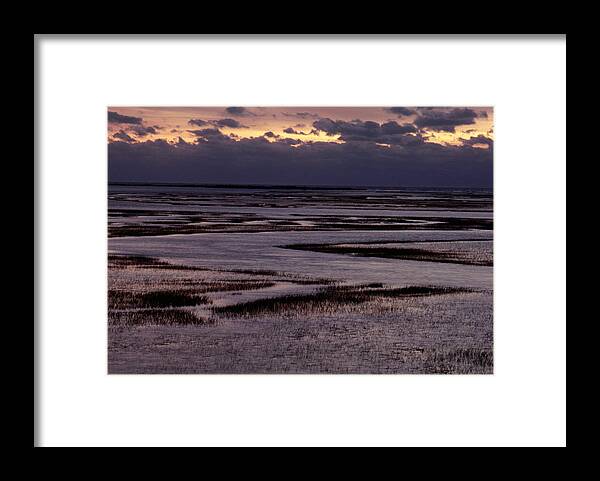 North Inlet Framed Print featuring the photograph South Carolina Marsh At Sunrise by Larry Cameron