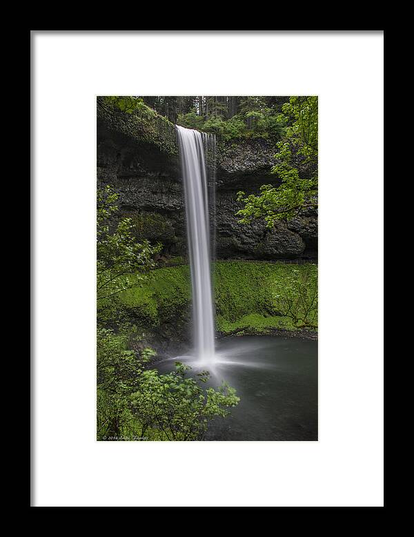 Waterfall Framed Print featuring the photograph South Falls by Erika Fawcett