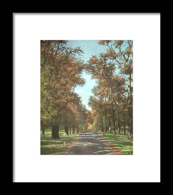 Southampton Framed Print featuring the painting Southampton Palmerston park by Martin Davey